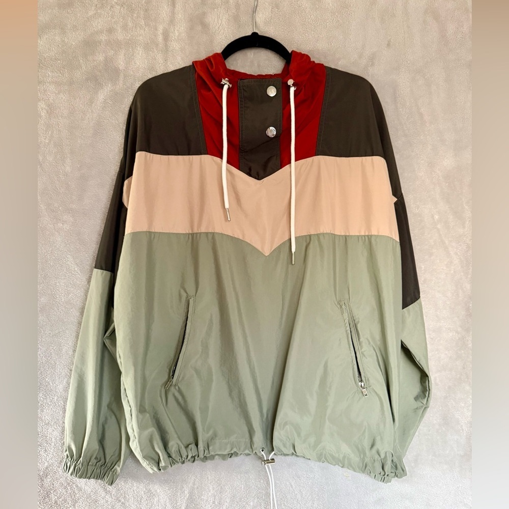 Stylish Multicolor Windbreaker Jacket - Picture 2 of 7